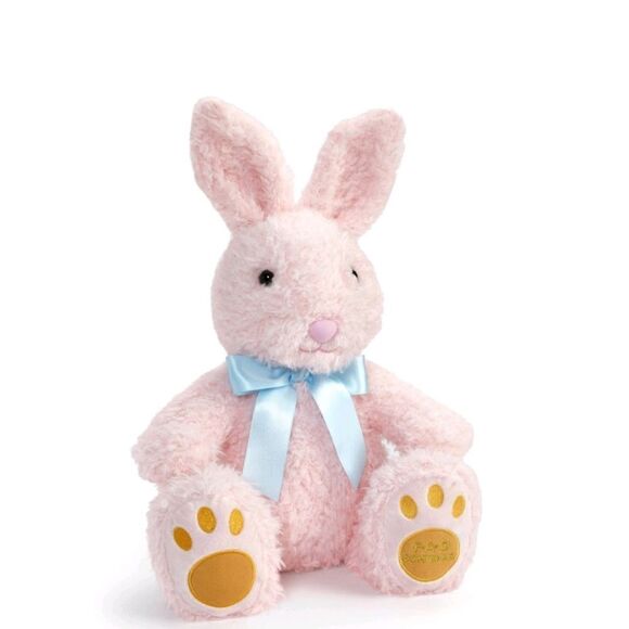 Fao Schwarz 12" Pink Bunny Toy Plush - Picture 1 of 4